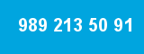 989 213 50 91 989 213 50 91